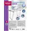 Veļas žāvētājs LAMART LT8104, izmērs 15 M — rotējošs āra/iekštelpu žāvēšanas statīvs, 15 m virves garums