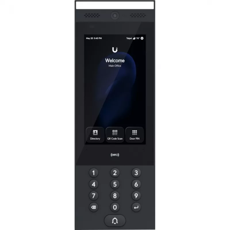 Ubiquiti G3 Intercom IEKŠTELPU/ĀRTELPU domofona terminālis dzīvojamo un komerciālo ēku ieejas pieprasījumu pārvaldībai ar Touch Pass atbalstu