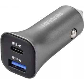 VOLTCRAFT CPS-38W/ 2 VC-RA381 VC-13990870 USB lādētājs transportlīdzeklim izejas strāva (maks.) 3 A 2 x USB-A, USB-C® ligzda (VC-13990870)