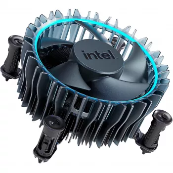 Procesora gaisa dzesētājs Intel Laminar RM1, melns/zils, 600–3150 RPM