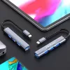 USB centrmezgls QOLTEC 53792, USB-C 3.1 uz 4 portiem (USB 3.0 x1, USB 2.0 x3)