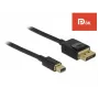 DisplayPort kabelis DeLOCK 84927 Mini DisplayPort 1 m Melns