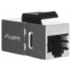 Keystone modulis LANBERG KSF5-3000 — Cat5e F/UTP plakanais kabelis, RJ-45 sievišķā tipa, melns