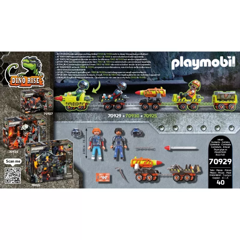 Rotaļu komplekts Playmobil Dinos 70929 Daudzkrāsains Vecumam 5-10