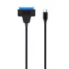 Gembird AUS3-03 USB-C uz 2,5 collu SATA diska adapteris, 0,2 m, melns