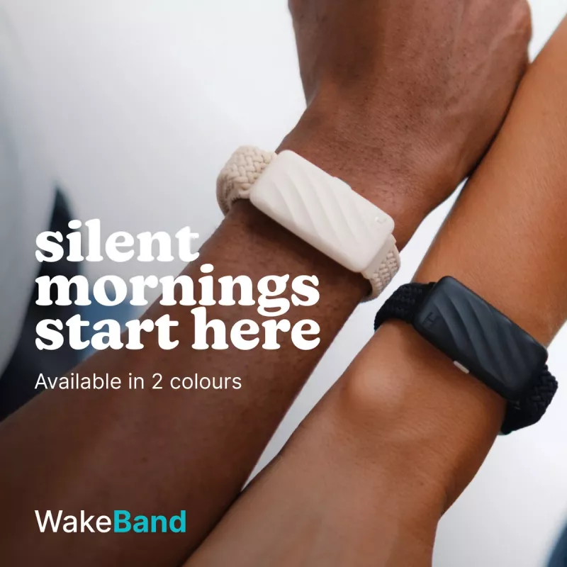 Homedics SS-WB100BK-WW WakeBand, Jūsu klusais modinātājs, Melns