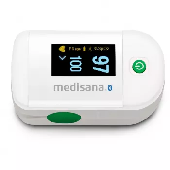 Medisana PM 100 Connect pulsoksimetrs, pelēks/balts