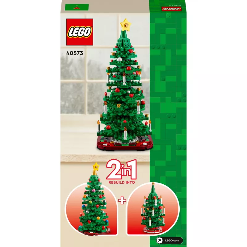 LEGO Ziemassvētku eglītes komplekts 40573 – sezonas dekoratīvais modelis, dekoratīva mini būve