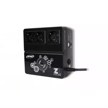 Nepārtrauktās barošanas avots Infosec Z1 Zenergy Cube EX 600 0,6 kVA 3 maiņstrāvas kontaktligzdas