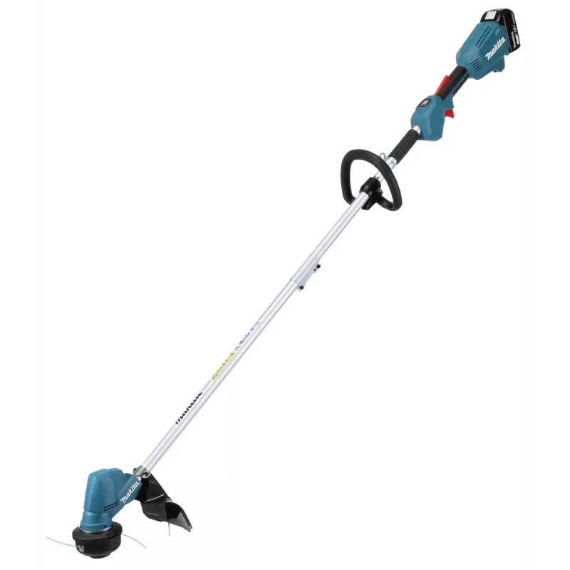 Makita DUR192LRT1, zāles trimmeris, J-veida rokturis, 6000 apgr./min, melns, tirkīza, 30 cm, 87,8 dB