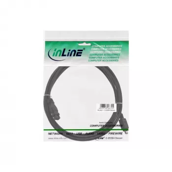 FireWire 400 uz 800 kabelis InLine 34901 1m vīriešu/vīriešu melns