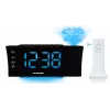 Blaupunkt CRP81USB radio modinātājs ar projekciju un USB uzlādi, melns
