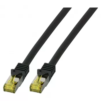 EFB-Elektronik RJ45 komutācijas kabelis Cat.6A S/FTP LSZHCat.7 neapstrādāts kabelis melns 1,5m Ražotājs: EFB Elektronik (MK7001.1,5B)