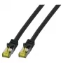 EFB-Elektronik RJ45 komutācijas kabelis Cat.6A S/FTP LSZHCat.7 neapstrādāts kabelis melns 1,5m Ražotājs: EFB Elektronik (MK7001.1,5B)