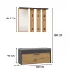 Topeshop GAR PARMA ANT/ART entryway Skapis