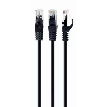 Tīkla kabelis Gembird PP6U-1M RJ-45 Cat6 1m Melns