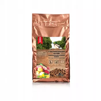 Sausā suņu barība o'canis Premium — pīle ar prosu, kartupeļiem un bietēm, pilnvērtīga 6 kg, 26% olbaltumvielas, 10% tauki