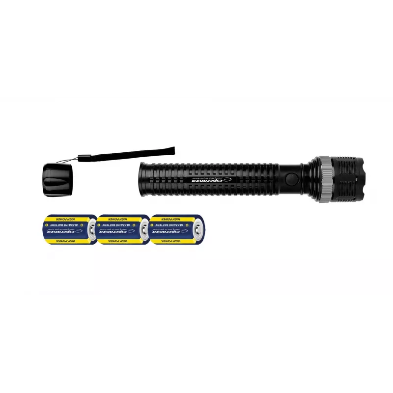 Rokas lukturis ESPERANZA Epione XL LED 1,2 W 100 lm 100 m melns, baterija R20 (3)