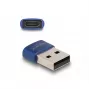 DeLOCK USB 2.0 adapteris USB Type-A spraudnis uz USB Type-C sievišķo zils