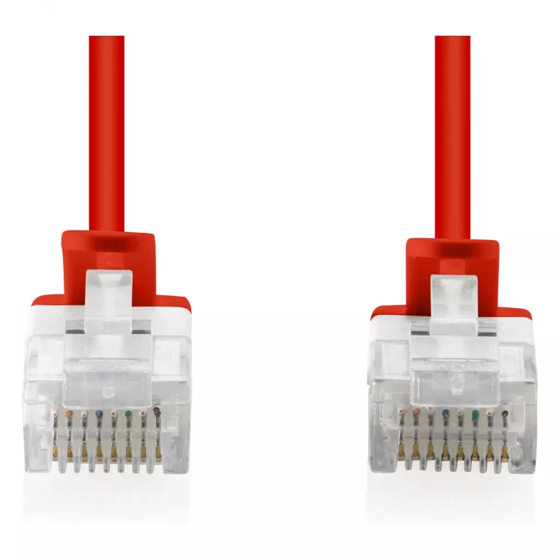 Patch vads DIGITUS CAT 6 U-UTP plāns, 1 m, sarkans
