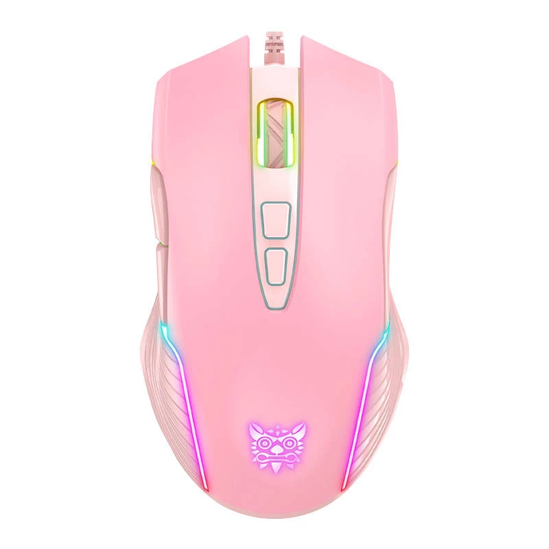 Spēļu pele ONIKUMA CW905 rozā USB