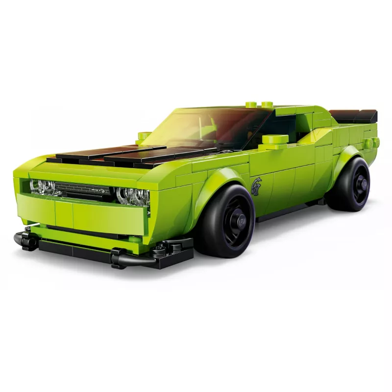Konstruktora rotaļu auto LEGO Speed Champions Dodge Challenger SRT Hellcat 77237 — 390 detaļas, 1 minifigūra, vecumam 9+