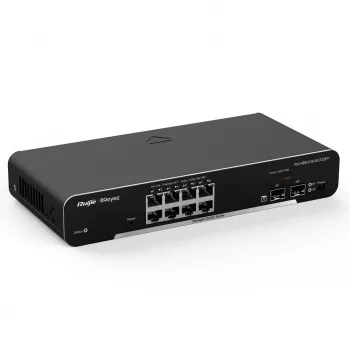 Ruijie Networks RG-NBS3100-8GT2SFP tīkla komutators Pārvaldāms L2 Gigabit Ethernet (10/100/1000) Melns