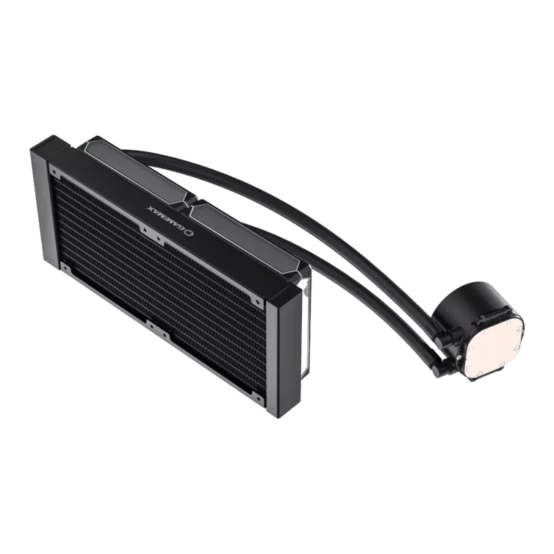 Gamemax | CPU Liquid cooler | ICEBURG 240 DIGITAL | Melns
