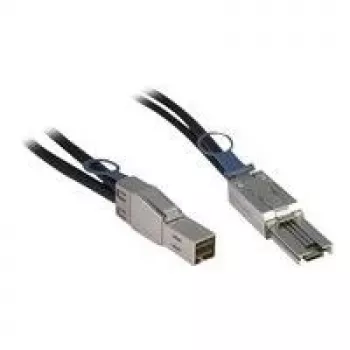 Inter-Tech - Ārējais SAS kabelis - SAS 12Gbit/s - 36 kontaktu 4x ekranēts Mini MultiLane (M) uz 4x ekranēts Mini MultiLane SAS (SFF-8088), 26 kontaktu (M) - 1,0 m - melns (88885007)