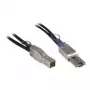 Inter-Tech - Ārējais SAS kabelis - SAS 12Gbit/s - 36 kontaktu 4x ekranēts Mini MultiLane (M) uz 4x ekranēts Mini MultiLane SAS (SFF-8088), 26 kontaktu (M) - 1,0 m - melns (88885007)