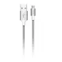 Micro USB vads Devia Pheez Series 5V 2.4A 2m — pelēks