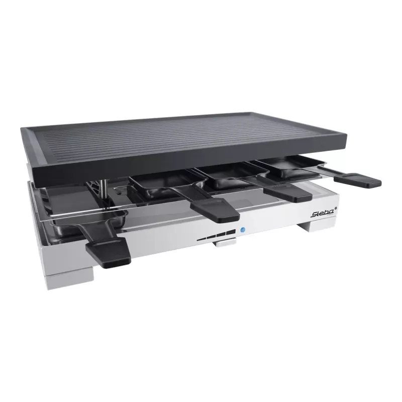 Steba RC 68 - Raclettegrills - 1,2 kW - Melns/nerūsējošais tērauds