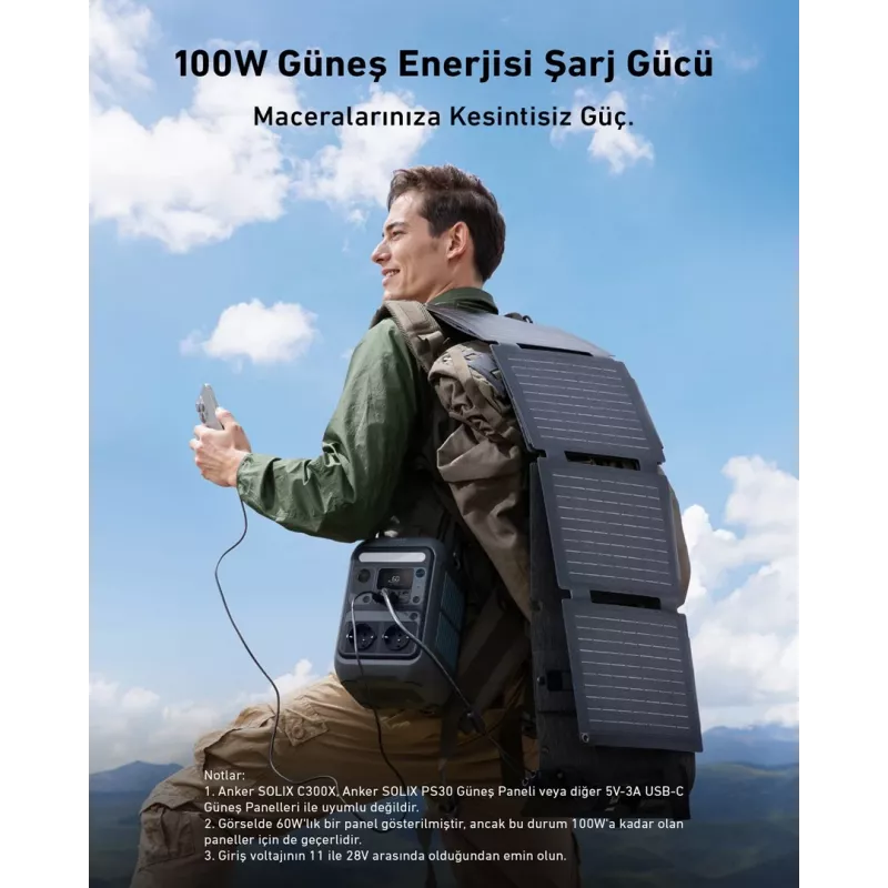 Anker SOLIX C300X pārnēsājama elektrostacija 7 Litija dzelzs fosfāts (LiFePO4) 90000 mAh