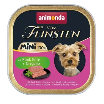 ANIMONDA Vom Feinsten Adult Mini Beef, pīle un oregano - mitrā suņu barība - 100g