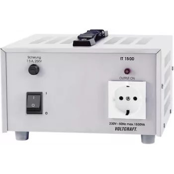 Voltcraft IT-1500 Universal Labor-Trenn-Transformator 1500 VA 230 V/AC, Trenntrafo (IT-1500)
