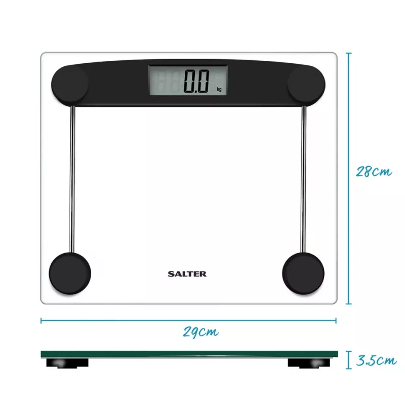 Vannas istabas svari Salter 9208 BK3R Compact Glass Electronic
