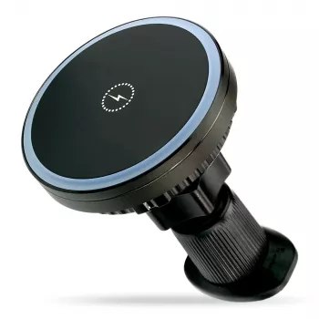 Automašīnas turētājs ar lādētāju everActive MC-W15 PRO 15W — bezvadu uzlādes auto stiprinājums