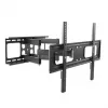 Manhattan āra sienas stiprinājums televizoriem un monitoriem, pilnas kustības, 37-65 collu ekrāniem, VESA 200x200-600x400 mm, līdz 50 kg, noturīgs pret laikapstākļiem, melns