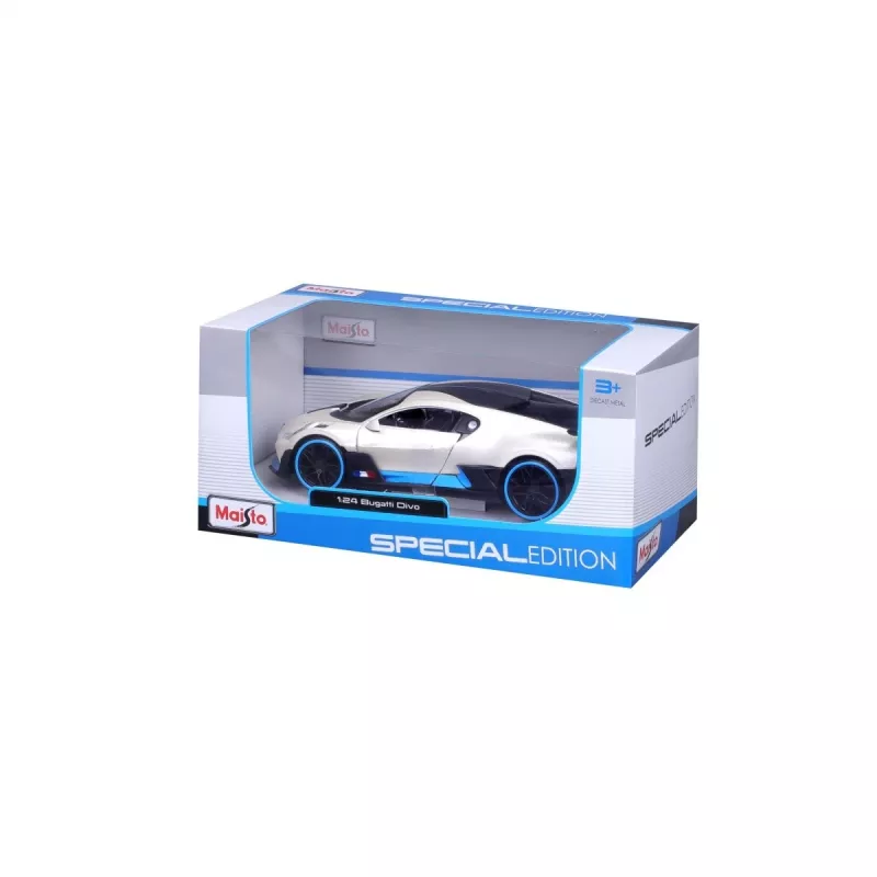 Kompozītmateriāla modelis Bugatti Divo 1/24 balts