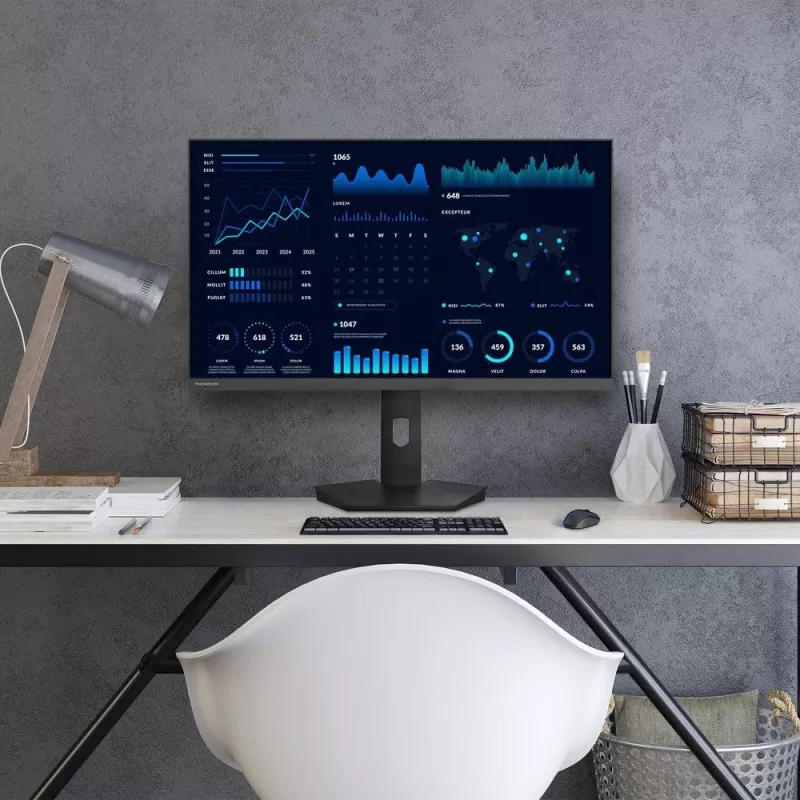 LCD monitors | THOMSON | 27 | 1920 x 1080 pikseļi | Full HD | dabiskā attēla attiecība 16:9 | plakans | M27FB5C15