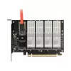 DeLOCK PCI Express x16 karte ar 5 iekšējiem M.2 Key B / SATA slotiem