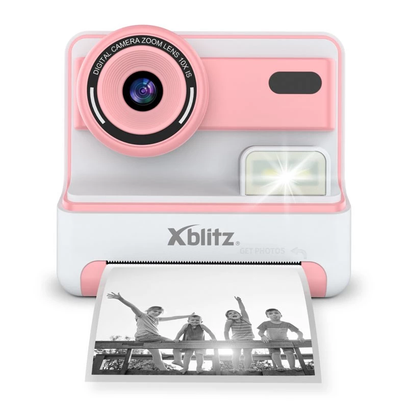 Xblitz FLASH PINK momentuzņēmumu kamera ar termoprinteri bērniem