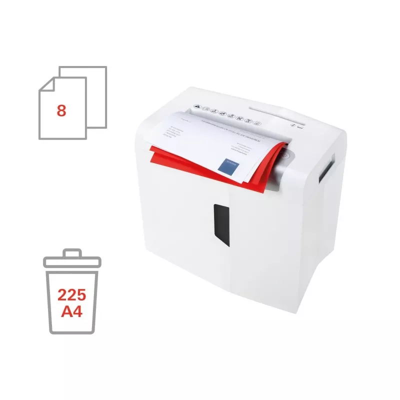 HSM shredstar X8 dokumentu smalcinātājs, 4,5 x 30 mm + atsevišķs CD griešanas mehānisms