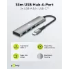 Goobay Slim 4-Port USB-Hub USB-C uz/USB-A 5 Gbit/s - -Plug> 1x (76562)