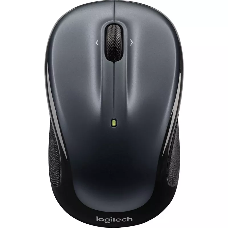 LOGITECH M325s pele labročiem un kreiso roku lietotājiem optiskā 5 pogas bezvadu 2.4 GHz USB bezvadu uztvērējs tumši pelēka