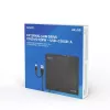SAVIO AK-59 Ārējais plānais CD/DVD ierakstītājs R/RW - USB-C/USB-A, melns