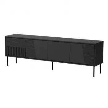 RTV skapis ABI 4D 200x38x62 melns matēts