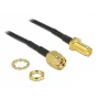 Koaksiālais kabelis DeLOCK 88876 RP-SMA standarta 0,2 m melns