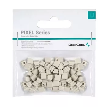 Gumijas paliktņi DeepCool PIXEL — universālie šasijas pretvibrācijas paliktņi, 9,8 g katrs, iepakojumā 100 gab., pelēki