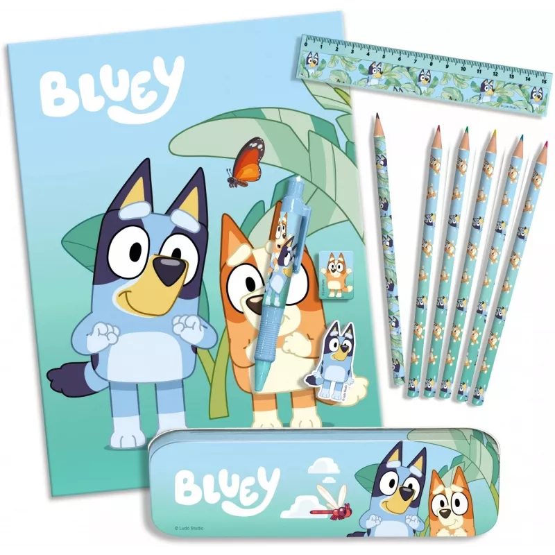 Kancelejas preču komplekts 12 gab. Bluey
